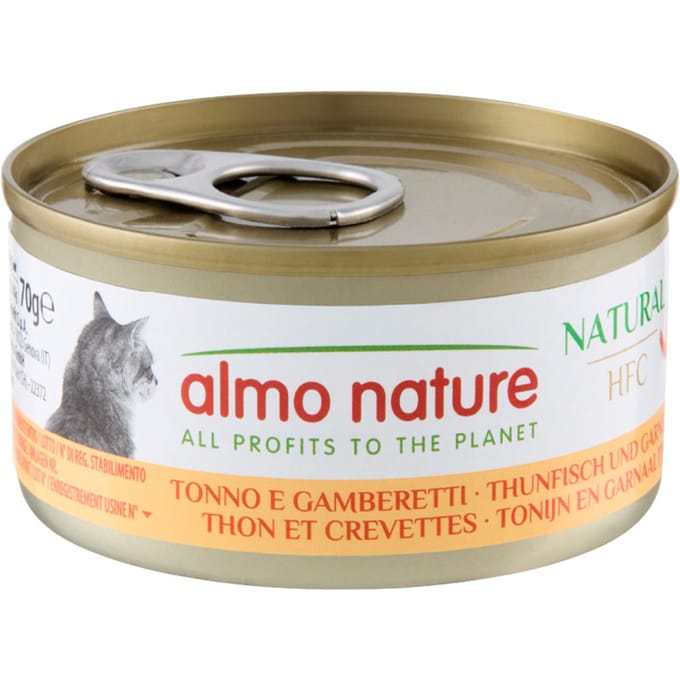 Almo Nature HFC Natural 6 x 70 g Tonijn en Garnalen