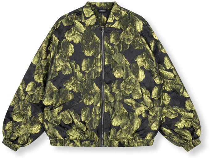 Refined Department Jas Woven Jacquard Bomber R2512459832 705 Lime Dames Maat - M/L