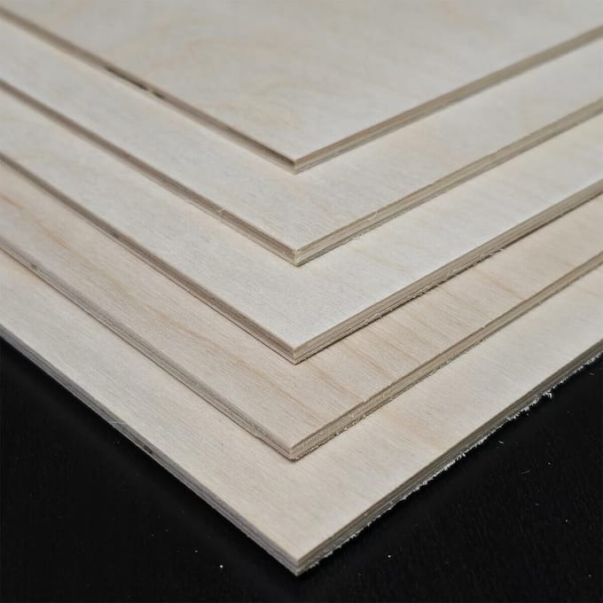 Multiplex Plaat 4mm Berkenhout - Op Maat Gezaagd Houtpaneel voor Hobby & Vakman