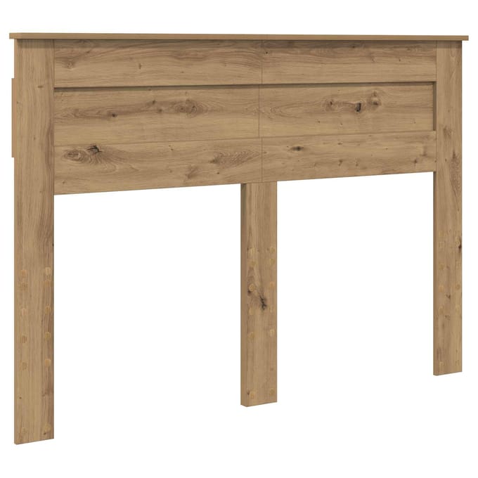 vidaXL Hoofdbord Artisan Eiken Bewerkt hout