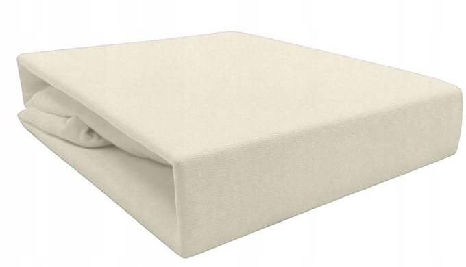 SKAN JERSEY - Hoeslaken - Katoen - 160x200 - Crème