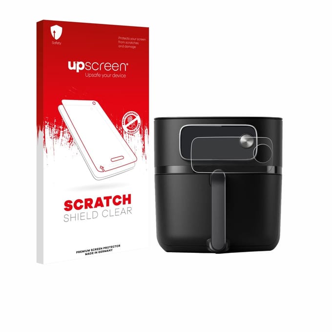 upscreen - Screenprotector voor Philips Airfryer HD9876/90 - Folie Beschermfolie transparant
