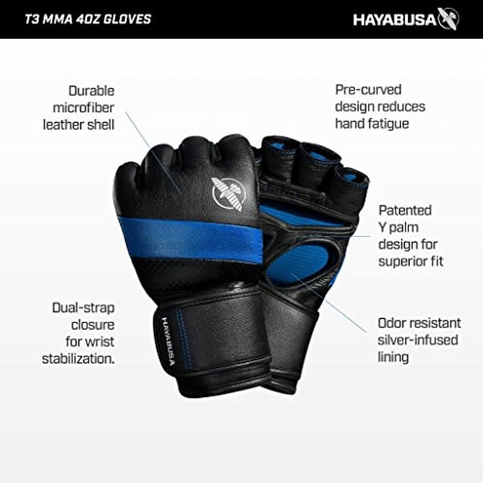 MMA Handschoenen 4 oz - Zwart - Perfect voor Training en Wedstrijden