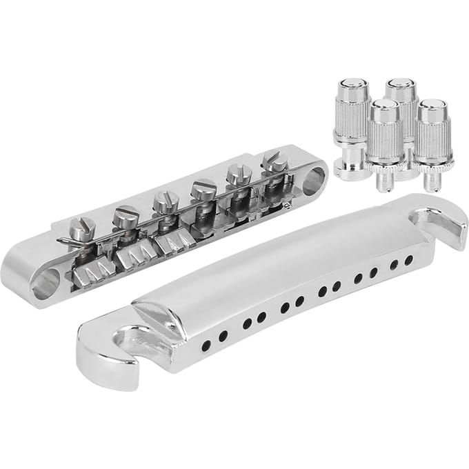 Chevalet de Guitare Électrique Ensemble Complet 12 Cordes Alliage de Zinc Argent Pièces Accessoires de Guitare white