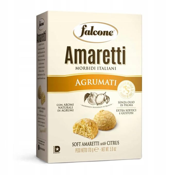 Amaretti zachte citruskoekjes FALCONE Italiaans 170g