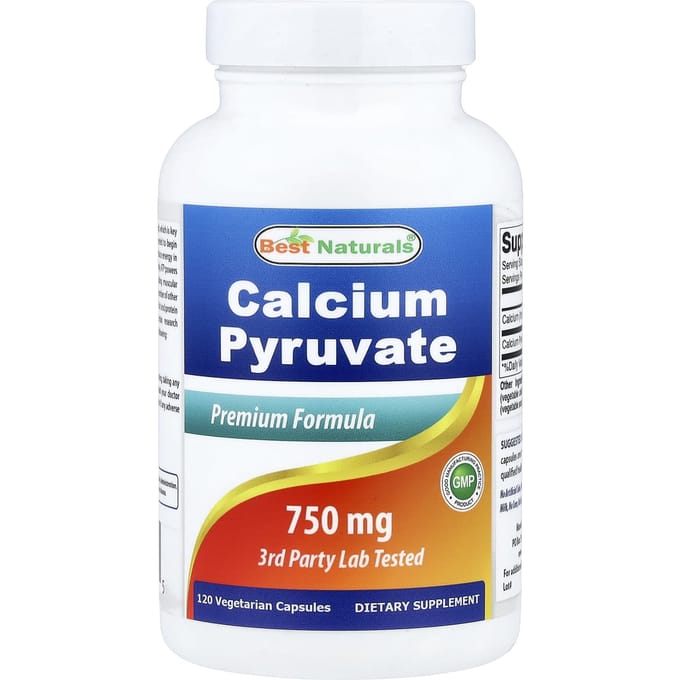 Best Naturals, Calcium Pyruvaat, 750 mg, 120 Veggie Capsules