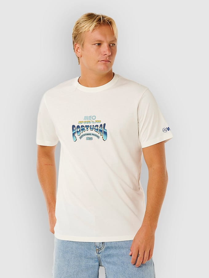 Rip Curl Meo Peniche Pro 2026 Logo T-shirt Met Korte Mouwen Wit S Man