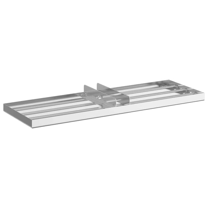 vidaXL - Tuin - Egaliseer - Hark - Zilver - 75 - x - 25 - x - 6 - cm - Roestvrij - staal