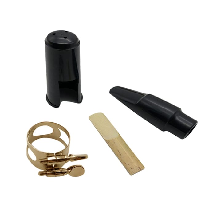 Platte E Altsaxofoon Beschermhoes Ligatuur Sluiting Hoes Mondstuk Riet Accessoire black