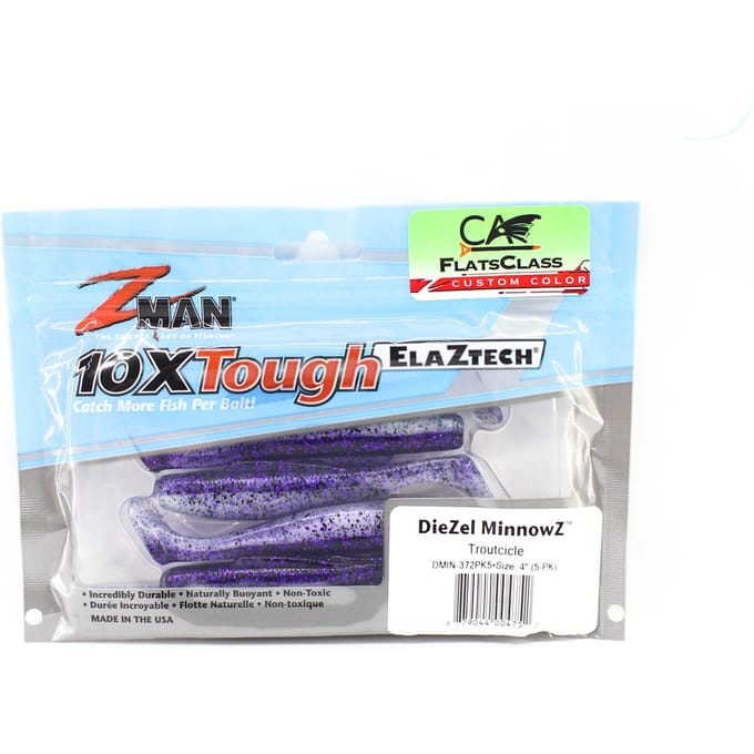 Zman zacht kunstaas Diezel MinnowZ 4 Inch 5/Pack Troutcicle (4752)