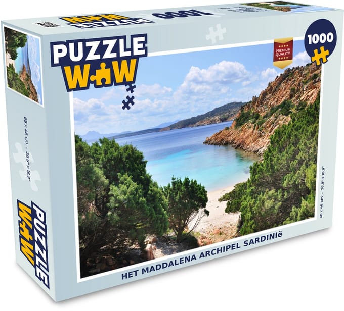 Puzzel Het Maddalena archipel Sardinië - Legpuzzel - Puzzel 1000 stukjes volwassenen