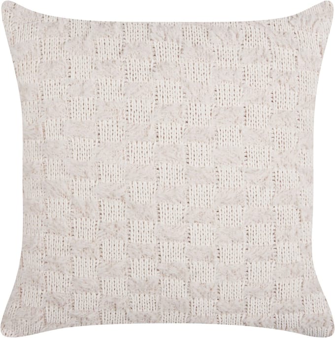 BASALIM - Sierkussen - Beige - 45 x 45 cm - Polyester