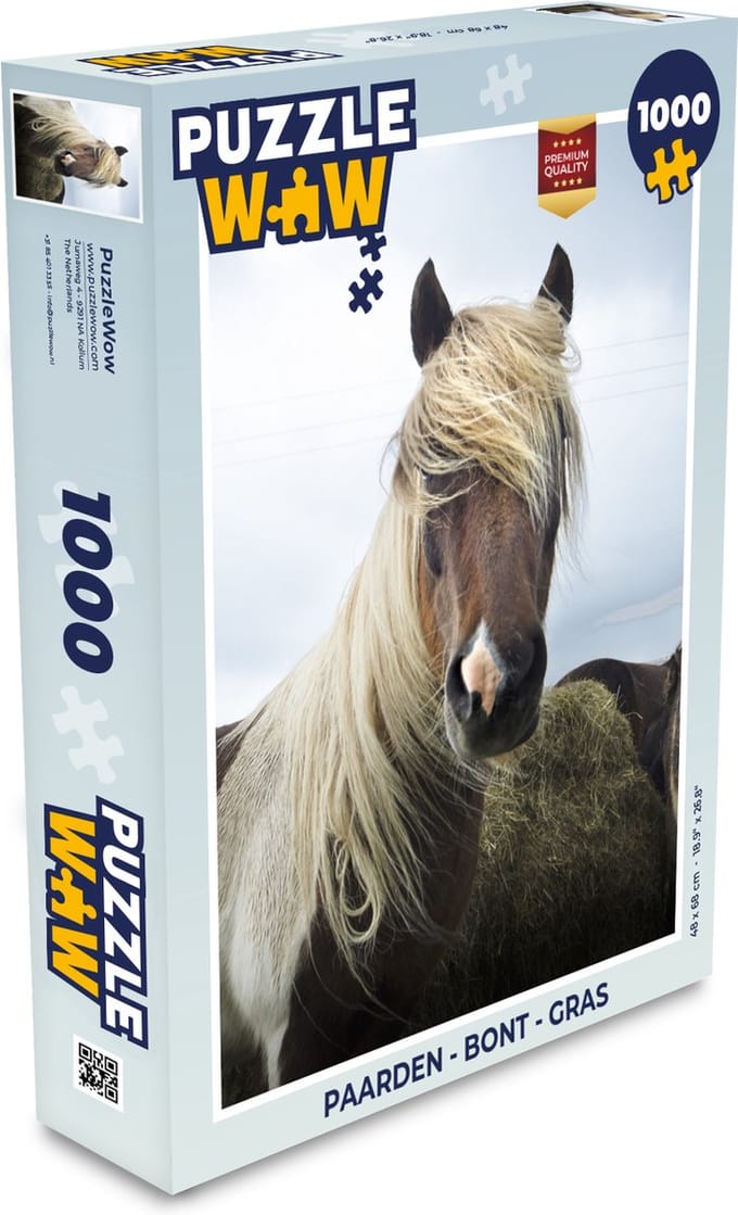 Puzzel Paarden - Bont - Gras - Legpuzzel - Puzzel 1000 stukjes volwassenen