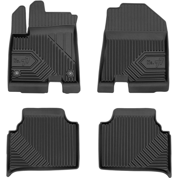 Rubberen Automatten KIA e-NIRO I 2018-2022 – Set van 4 – Geurloos – Hoge Zijkanten 4cm