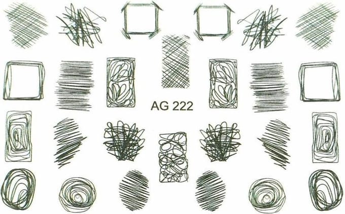 Korneliya Airbrush Waterdecal AG 222 black
