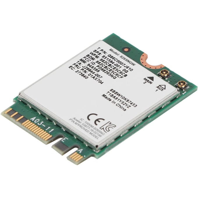 Bluetooth 4.2 Voor Intel 8265 867M 802.11AC 2.4G5G Draadloze Netwerkkaart Voor Lenovo white