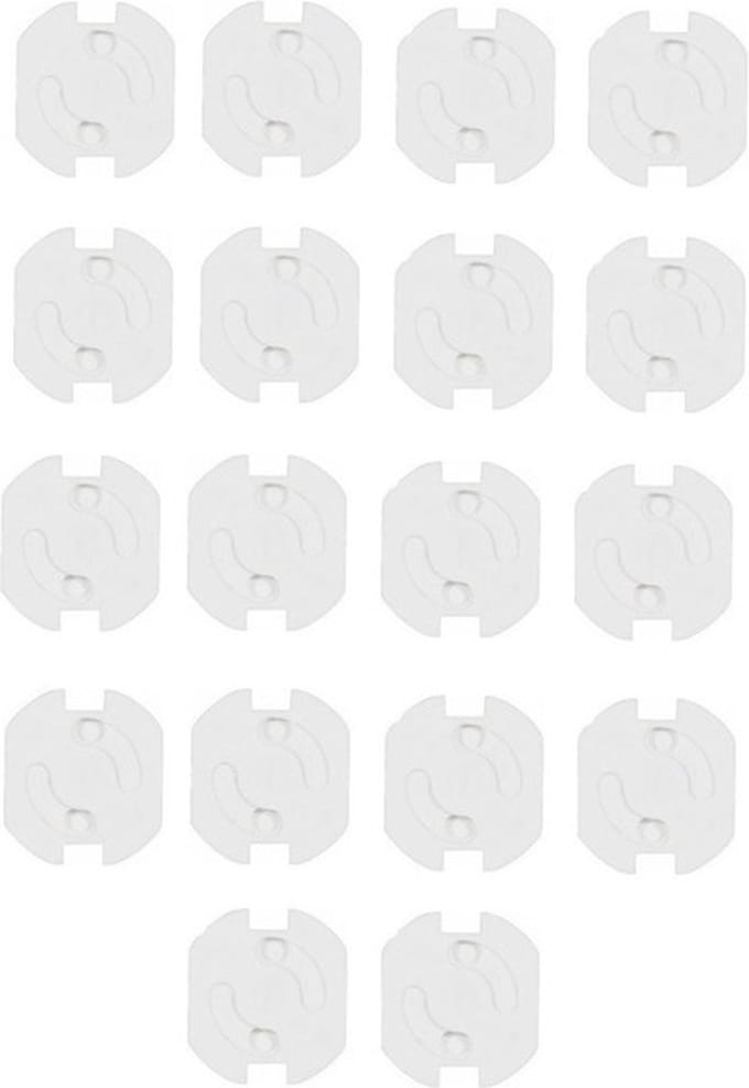 Stopcontactbeveiliging - 18x stuks - wit - stopcontactbeschermers - kinderbeveiliging