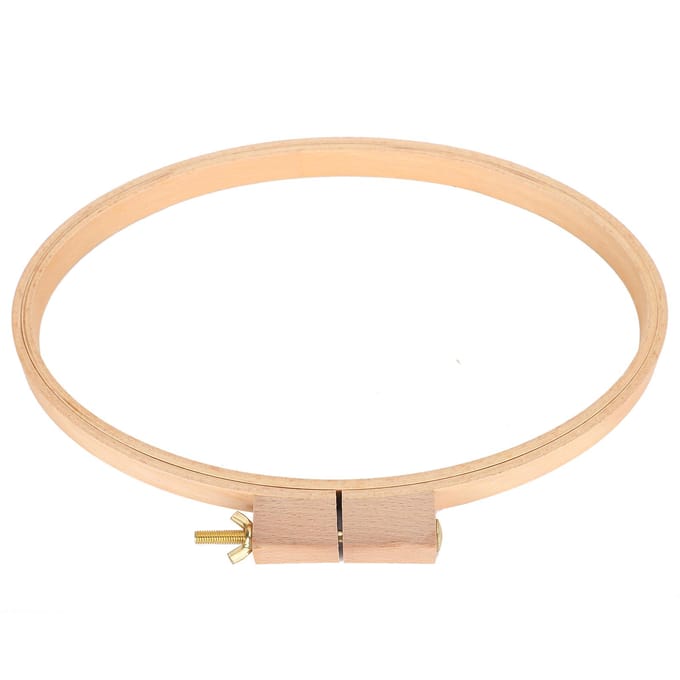 Borduurring Horizontaal Ovaal Frame Breed Houten Handwerk Desktop DIY Kruissteek Benodigdheden beige