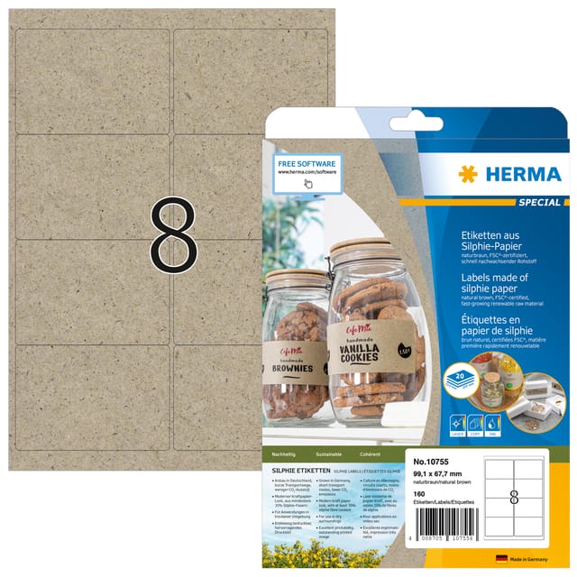 HERMA - Etiket herma 10755 99.1x67.7mm silphie br 160st