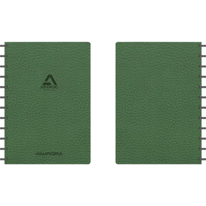 Adoc Business schrift | ft A4 | 144 bladzijden | geruit 5 mm | groen