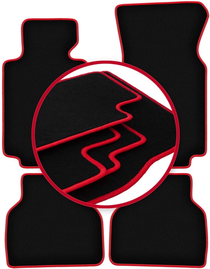 CARLUX-RED automatten voor: BMW 7 E38 sedan (1994-2001)