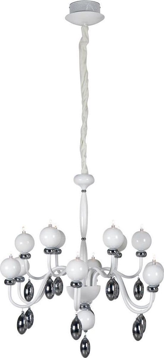 Hanglamp Hip Hop Ø77 - wit - 12x20w G4