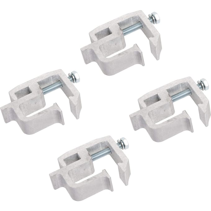 Set van 4 Montageklemmen voor Utility Rail Systeem voor Truck Cap Heavy Duty Bevestiging TL?2002 white