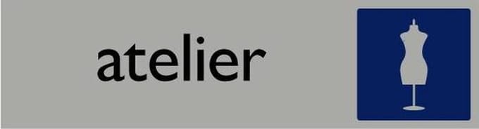 Informatiebord | Atelier | 165 x 44 mm