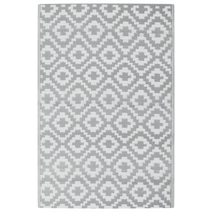 vidaXL - Buitenkleed - ARAKIL - 120x180 - cm - PP - grijs