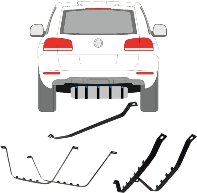 Brandstoftank klemmen voor Porsche Cayenne 2002-2010