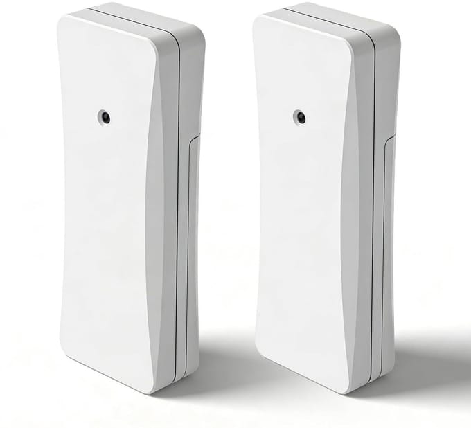 Buitensensor Weerstation - Draadloze Sensor - Weer Meten - 3 Instelbare Kanalen - 2 Stuks - Wit