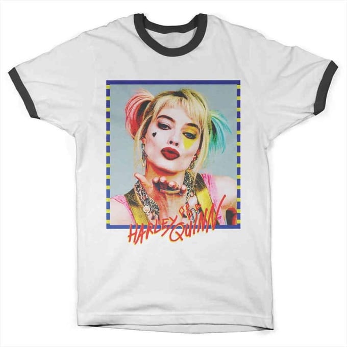 DC Comics Harley Quinn Heren Tshirt -M- Birds Of Prey - Kiss Wit