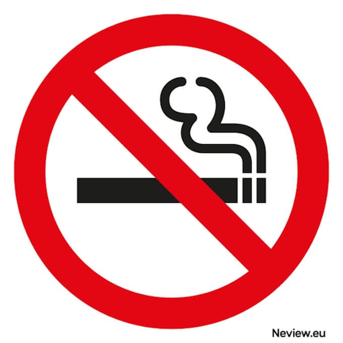 Sticker "Verboden te roken" - Voor binnen & buiten - Vierkant - 10x10 cm