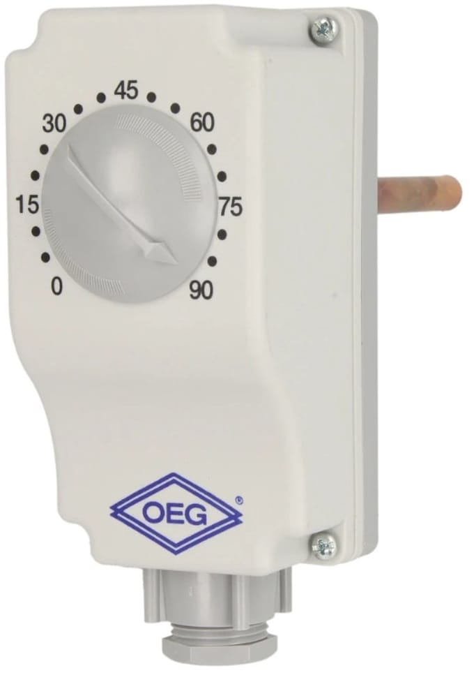 OEG - 211208000 - dompelthermostaat - 1/2" TC 2-100- 0-90gr - dompellengte 10cm