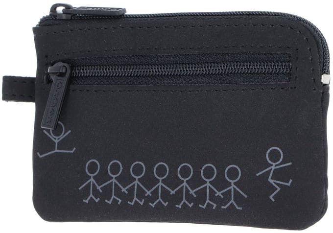 oxmox sleutelgeval New Cryptan Keyholder Jumping Jack 2.0 Print Grey Black zwart