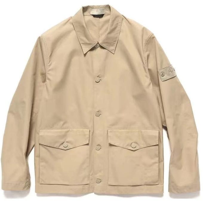 Stone Island Kompas Patch Jas Beige Heren Bovenkleding Bruin 7815437F1-V0090 M beige