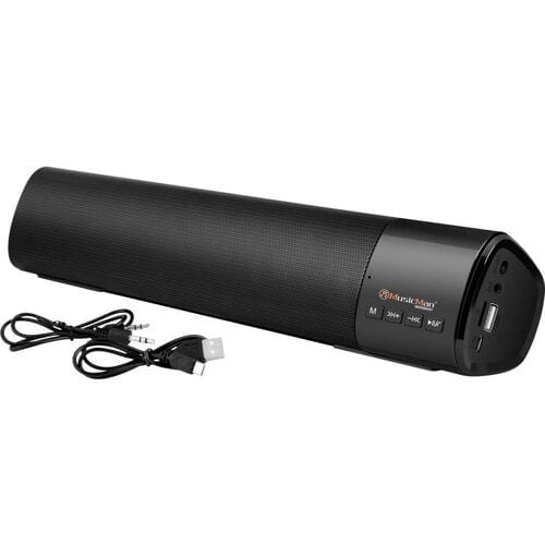 Technaxx Musicman BT-X54 Mini-Soundbar - Bluetooth V5.1 - 2 x 5W - Zwart