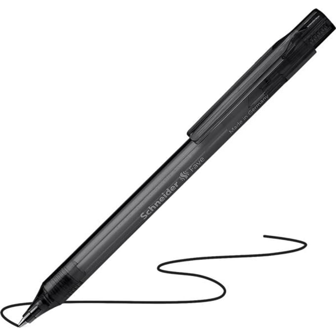 Balpen SCHNEIDER Fave 770, zwart, 50 stuks