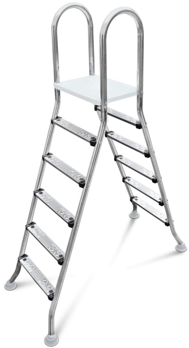 W'eau A-frame RVS zwembadtrap 2 x 5 treden - AISI 304
