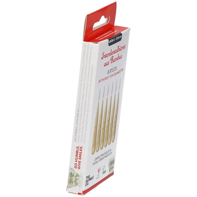 De Humble Co. Interdentale Rager® Tandenrager van bamboe Maat 2 - 0,5 mm 6 Tandenborstel