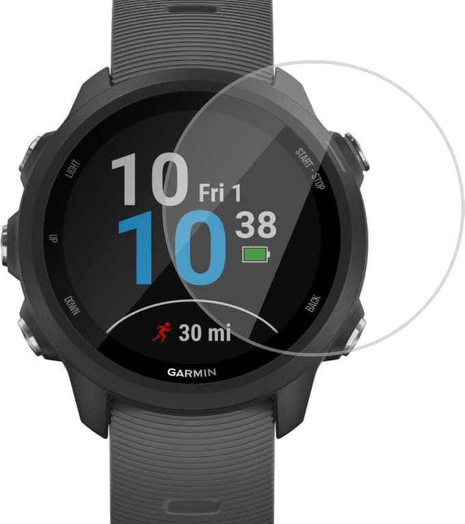 Screenprotector geschikt voor Garmin Forerunner 245 - Folie Screen Protector geschikt voor Garmin Forerunner 245