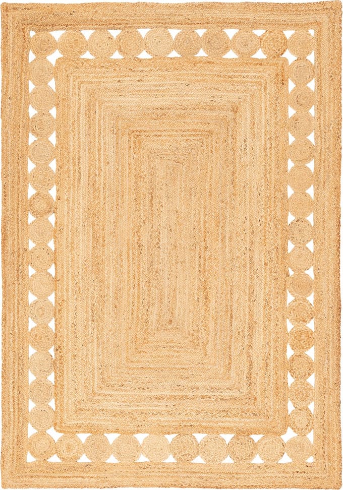 Pergamon Natuurvezel tapijt Jute Salsa Ethno Border