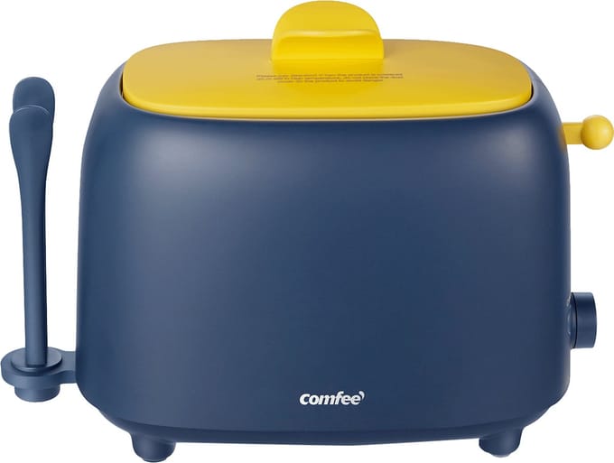 Comfeè MT-RP2L18W2 broodrooster 7 2 sneetjes 950 W Blauw, Geel