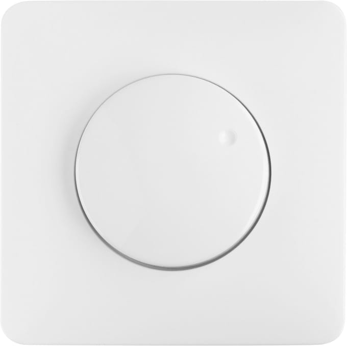 Centraalplaat met knop voor dimmer inbouw