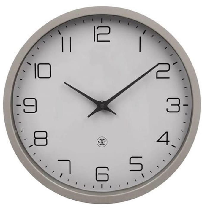 nXt Eco – Wandklok – 30 cm – Papier & Bioplastic – Zwart – Stil