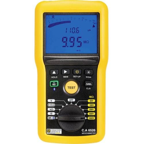 Chauvin Arnoux C.A 6526 Isolatiemeter 50 V, 100 V, 250 V, 500 V, 1000 V 200 GΩ