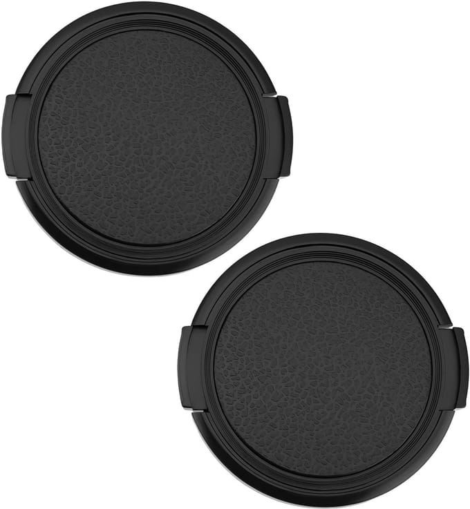 MTTproducts - 2 Stuks Lensdop 55 mm met Zijknijpsluiting voor Camera