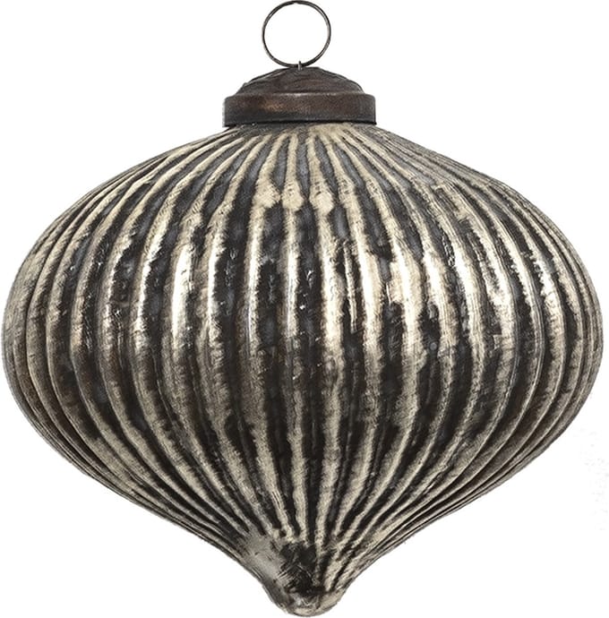 Clayre & Eef Kerstbal Overig Ø 10 cm Bruin Glas Kerstballen