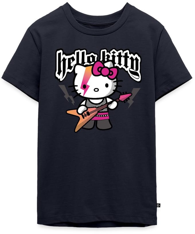 Hello Kitty In Een Rockoutfit Speelt E-gitaar Premium T-Shirt Tiener