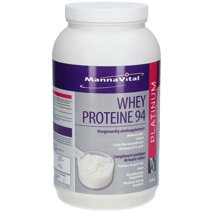 Mannavital Whey Proteine 94 Platinum 900 Poeder